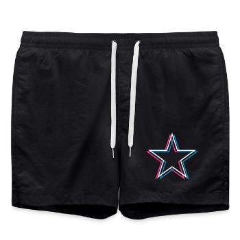 3D Star - Starlette de célébrité Sujet dangereusement chaud - Short de bain - noir - Devant - AI Model Male 185 light (185cm)
