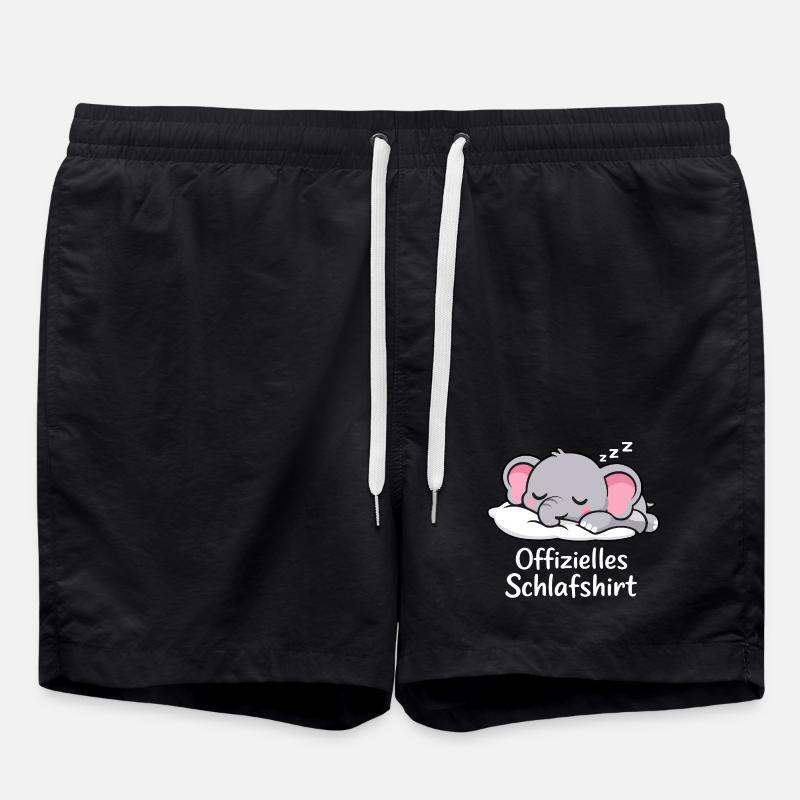 Éléphant officiel SLEEPING SHIRT - Short de bain - noir