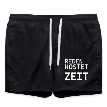 PARLER PREND DU TEMPS Chemise de travail - Short de bain - noir - Devant - AI Model Male 185 light (185cm)