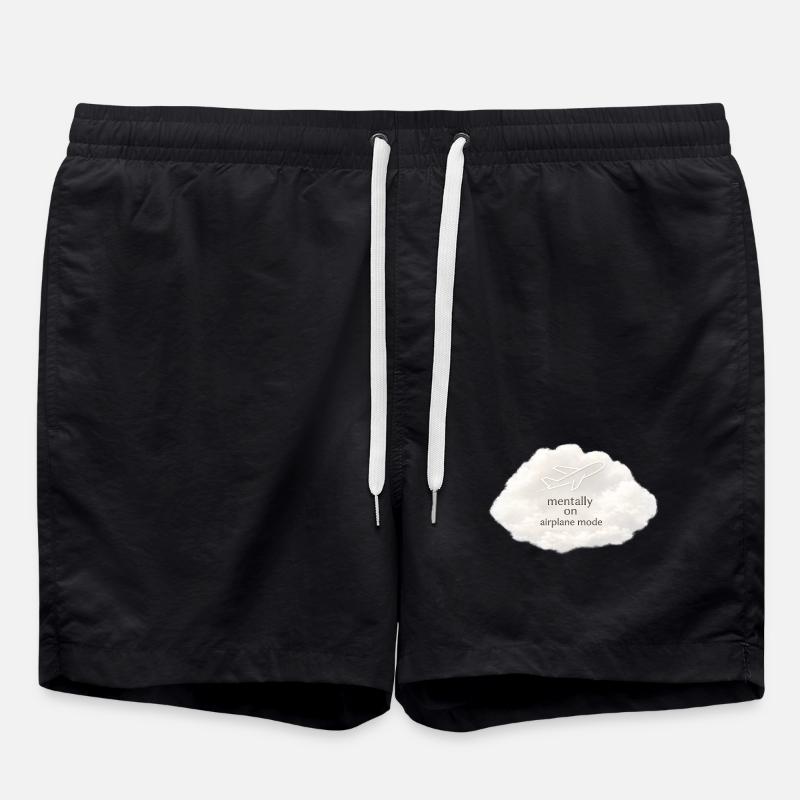Mentaler Flugzeugmodus - Badeshorts - Schwarz