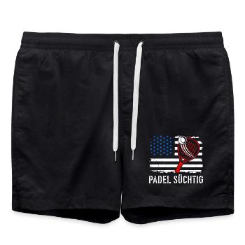 Hobby de padel Jeux de padel PASSIONNÉS de PADEL Plaisir - Short de bain - noir - Devant - AI Model Male 185 light (185cm)