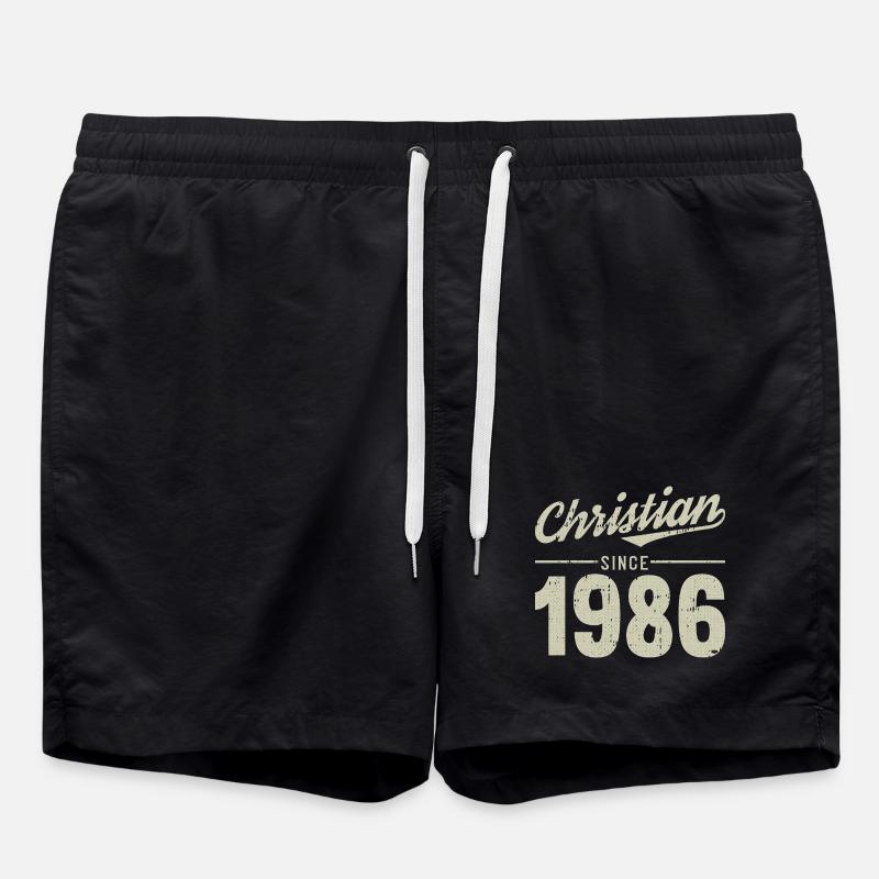 Christlicher Stil seit 1986 - Badeshorts - Schwarz