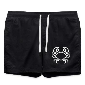 Minimalist Crab Online - Swim Trunks - black - Front - AI Model Male 185 light (185cm)