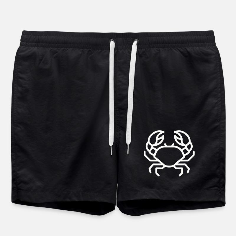 Minimalistische Krabbe online - Badeshorts - Schwarz