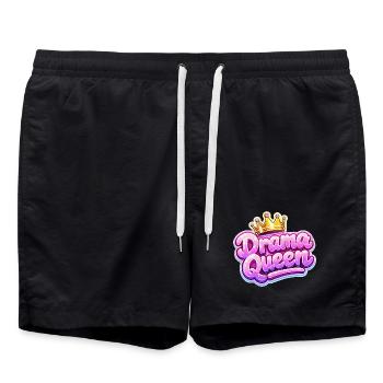 Drama Queen Crown - Swim Trunks - black - Front - AI Model Male 185 light (185cm)