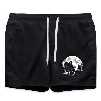 Bigfoot Gamer - Swim Trunks - black - Front - AI Model Male 185 light (185cm)