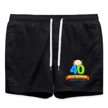 40 Expérience de plus Moins de cheveux - Short de bain - noir - Devant - AI Model Male 185 light (185cm)