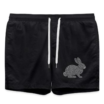 Lièvre - Short de bain - noir - Devant - AI Model Male 185 light (185cm)