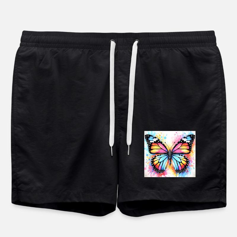 butterfly - Swim Trunks - black