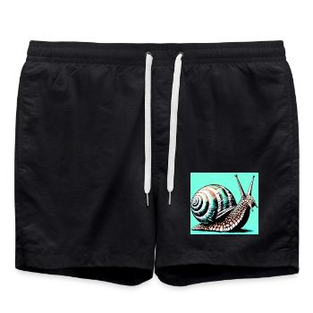 Snail - Swim Trunks - black - Front - AI Model Male 185 light (185cm)