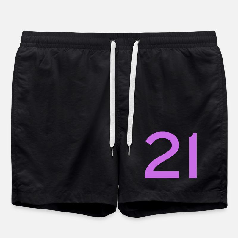 21 - Short de bain - noir