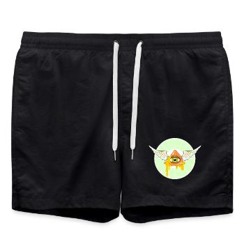 Saint Nacho - Swim Trunks - black - Front - AI Model Male 185 light (185cm)