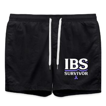 Reizdarm Überlebender - Badeshorts - Schwarz - Vorne - AI Model Male 185 light (185cm)