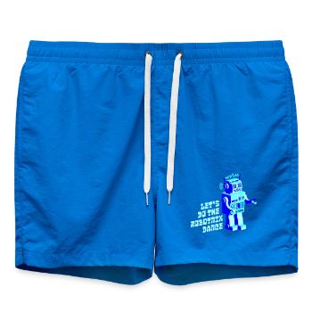 robotnik dance - old school robots - Swim Trunks - cobalt blue - Front