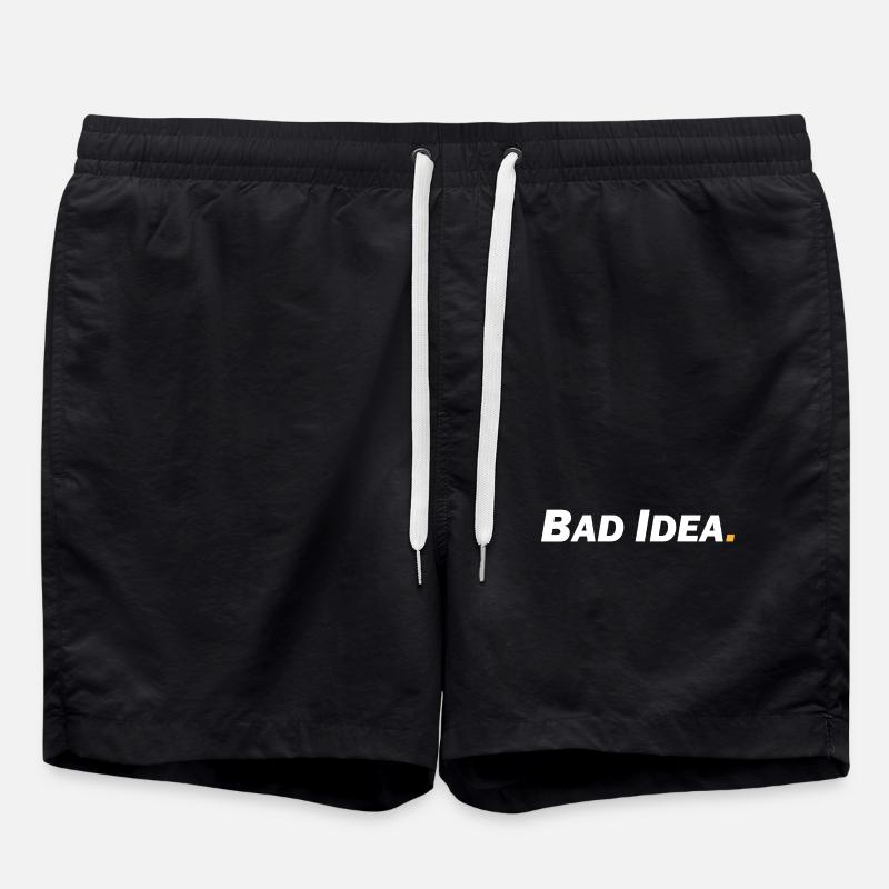 Bad Idea - Swim Trunks - black