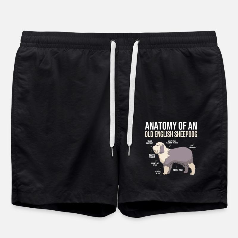 English Shepherd - Swim Trunks - black
