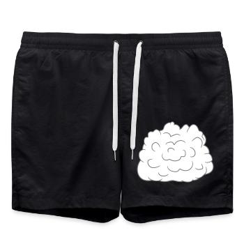 laine nuage tas poussière ciel duveteux clipart vu - Short de bain - noir - Devant - AI Model Male 185 light (185cm)