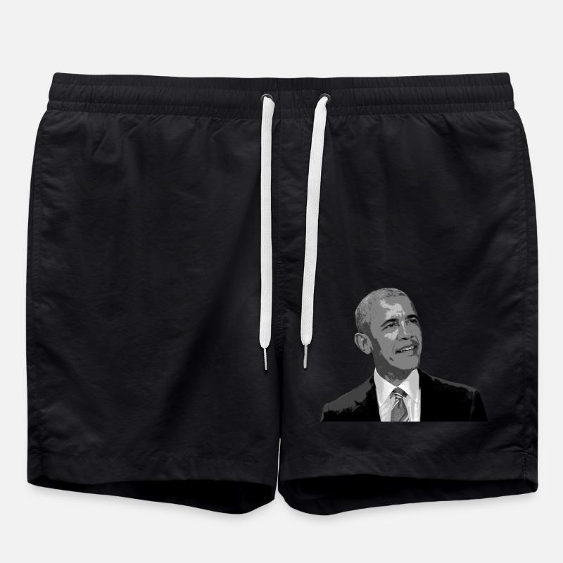 Obama - Badeshorts - Schwarz