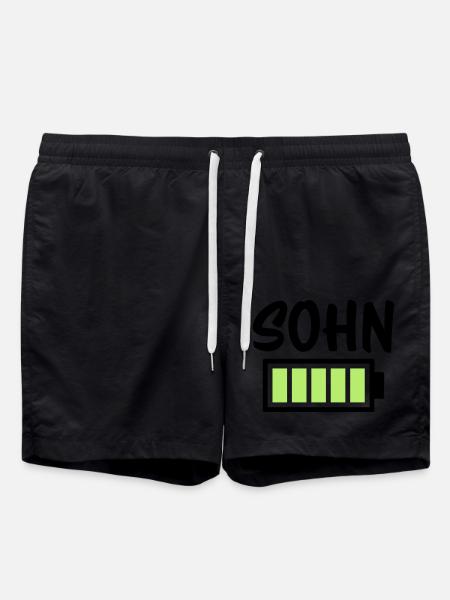 Sohn - Akku - Badeshorts - Schwarz