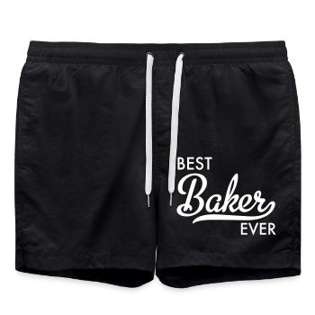 baker - Swim Trunks - black - Front - AI Model Male 185 light (185cm)