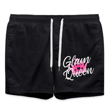 Glamour Reine Reine Princesse Rose - Short de bain - noir - Devant - AI Model Male 185 light (185cm)