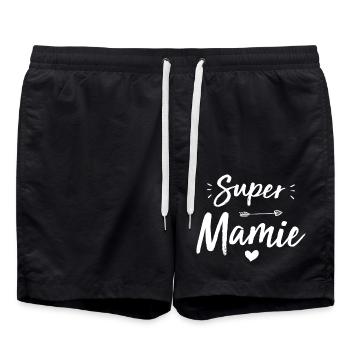 Super mamie - Short de bain - noir - Devant - AI Model Male 185 light (185cm)