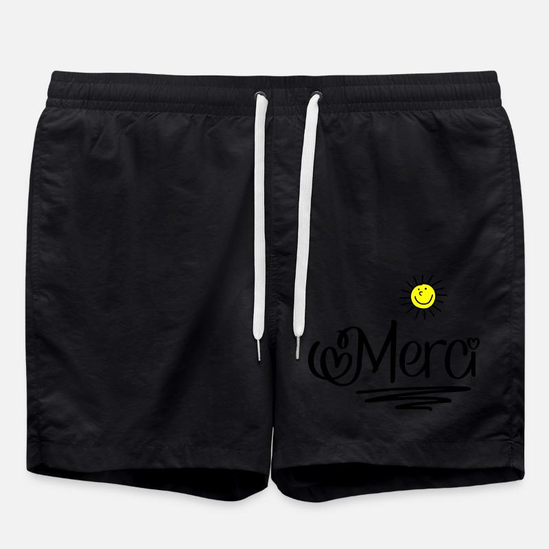 Merci - Swim Trunks - black