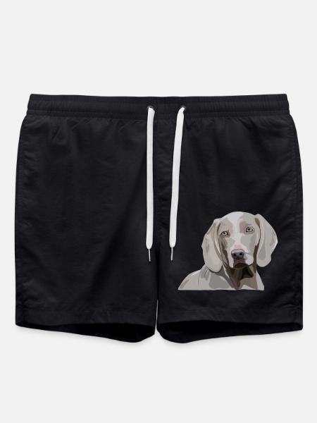 Weimaraner - Badeshorts - Schwarz