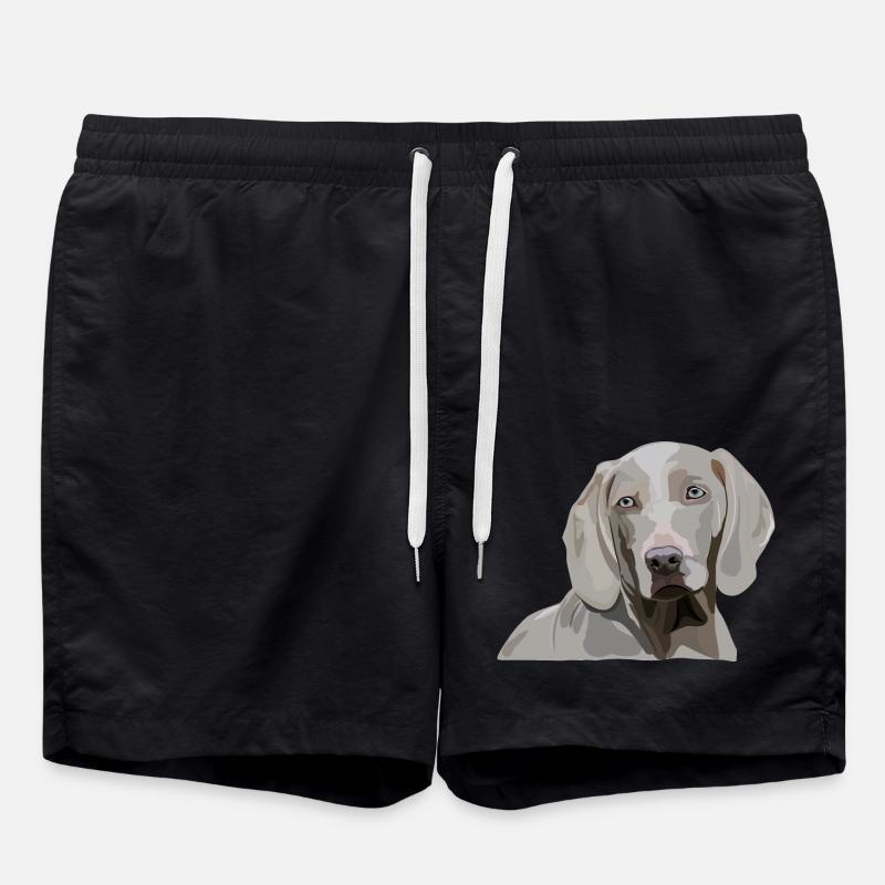 Weimaraner - Badeshorts - Schwarz