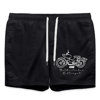 Simson Star SR4-1 - DDR - Moped Suhl - Badeshorts - Schwarz - Vorne - AI Model Male 185 light (185cm)