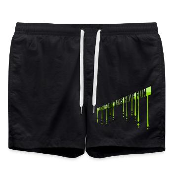 Les deux équipes s’amusent - Short de bain - noir - Devant - AI Model Male 185 light (185cm)