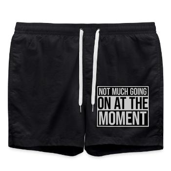 Il ne se passe pas grand-chose - Short de bain - noir - Devant - AI Model Male 185 light (185cm)