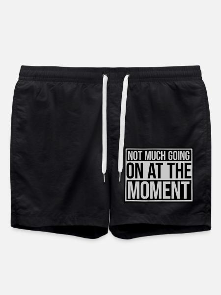 Not much going on - Swim Trunks - black