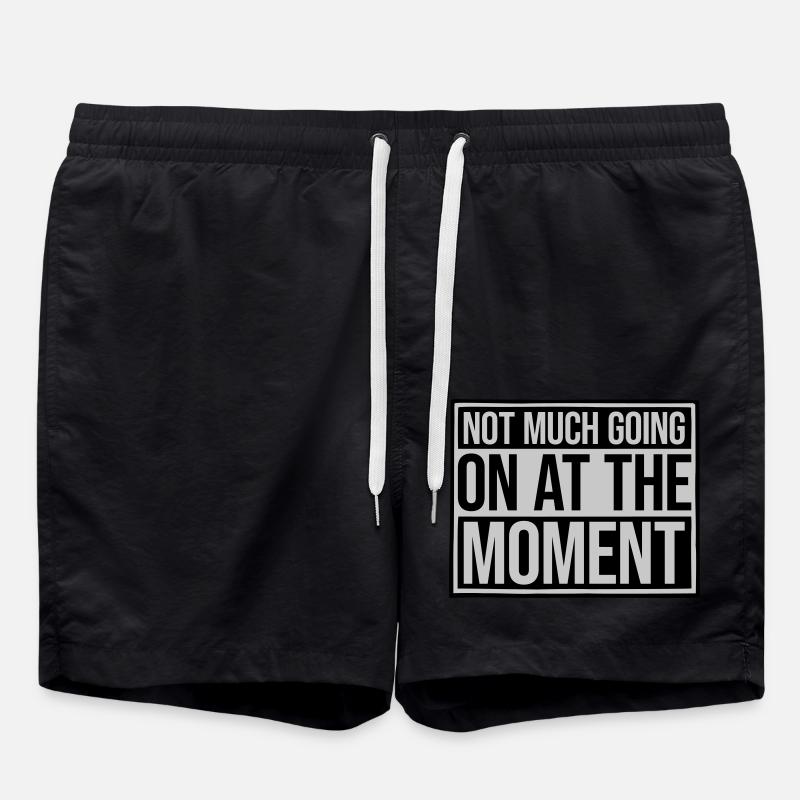 Not much going on - Swim Trunks - black
