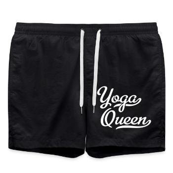 Yoga Queen - Badeshorts - Schwarz - Vorne - AI Model Male 185 light (185cm)