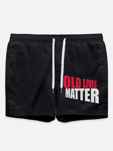 old lives matter Zitat - Badeshorts - Schwarz