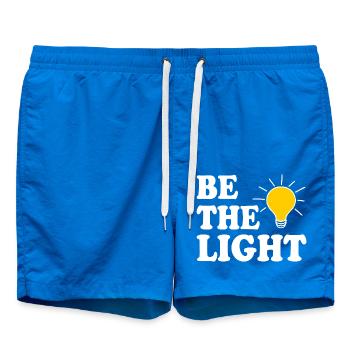 Be the light - Swim Trunks - cobalt blue - Front