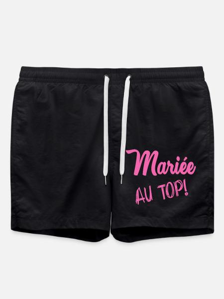 BRIDE AT THE TOP - Swim Trunks - black