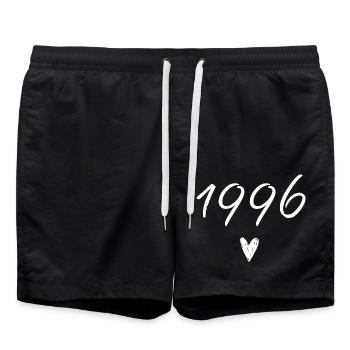 1996 coeur anniversaire - Short de bain - noir - Devant - AI Model Male 185 light (185cm)