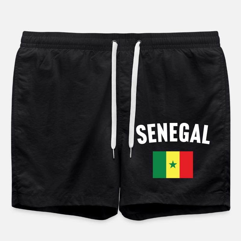 Drapeau du Sénégal - Short de bain - noir