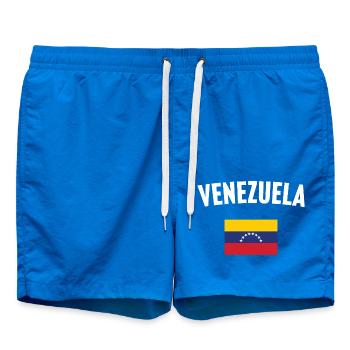 Venezuela Flag - Swim Trunks - cobalt blue - Front