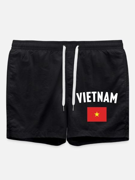 Drapeau du Vietnam - Short de bain - noir