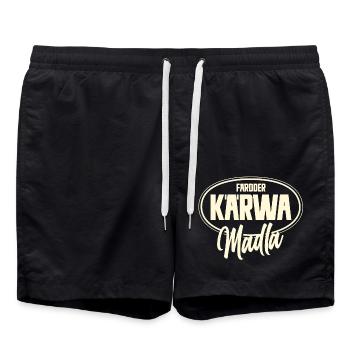Färdder Kärwa Madla - Badeshorts - Schwarz - Vorne - AI Model Male 185 light (185cm)
