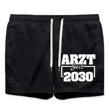 2030 - Short de bain - noir - Devant - AI Model Male 185 light (185cm)