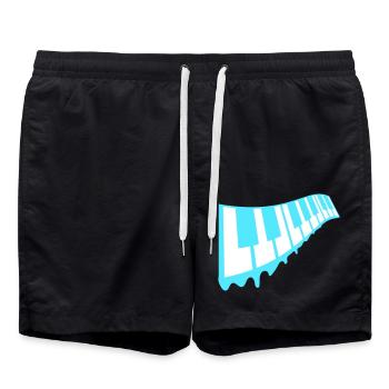 Graffiti Drop Piano Keys DJ Musical Instrument - Swim Trunks - black - Front - AI Model Male 185 light (185cm)
