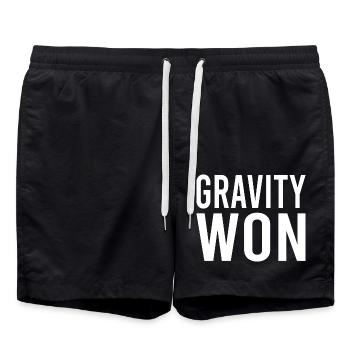 Gravité Gagné Fracture Bras Jambe Os Articulation Se Rétablir - Short de bain - noir - Devant - AI Model Male 185 light (185cm)