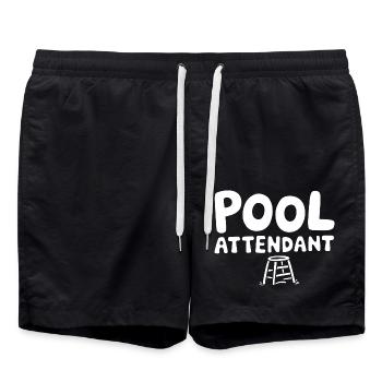 Profitez de l’ambiance de la piscine - Short de bain - noir - Devant - AI Model Male 185 light (185cm)