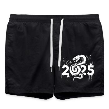 Fantasy Dragon Anime Dragon Tête Mythe Reptile Serpent - Short de bain - noir - Devant - AI Model Male 185 light (185cm)