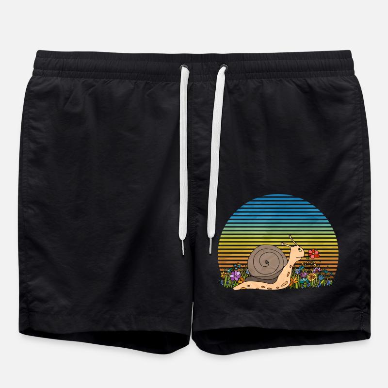 Snail - Swim Trunks - black