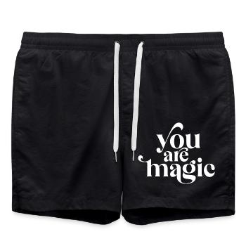 Vous êtes magique - Short de bain - noir - Devant - AI Model Male 185 light (185cm)